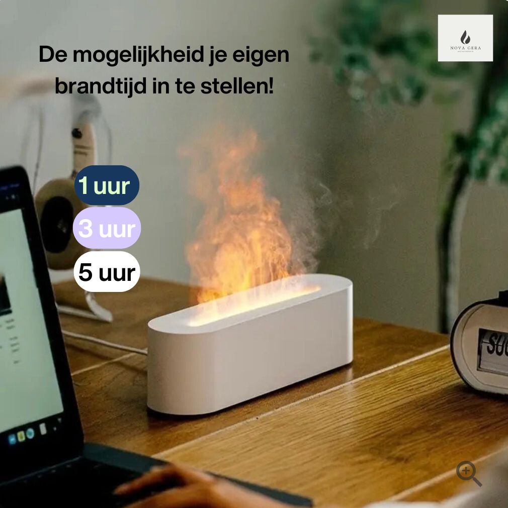 NG Flame Aroma Diffuser l Vuur Luchtbevochtiger & Aromatherapie