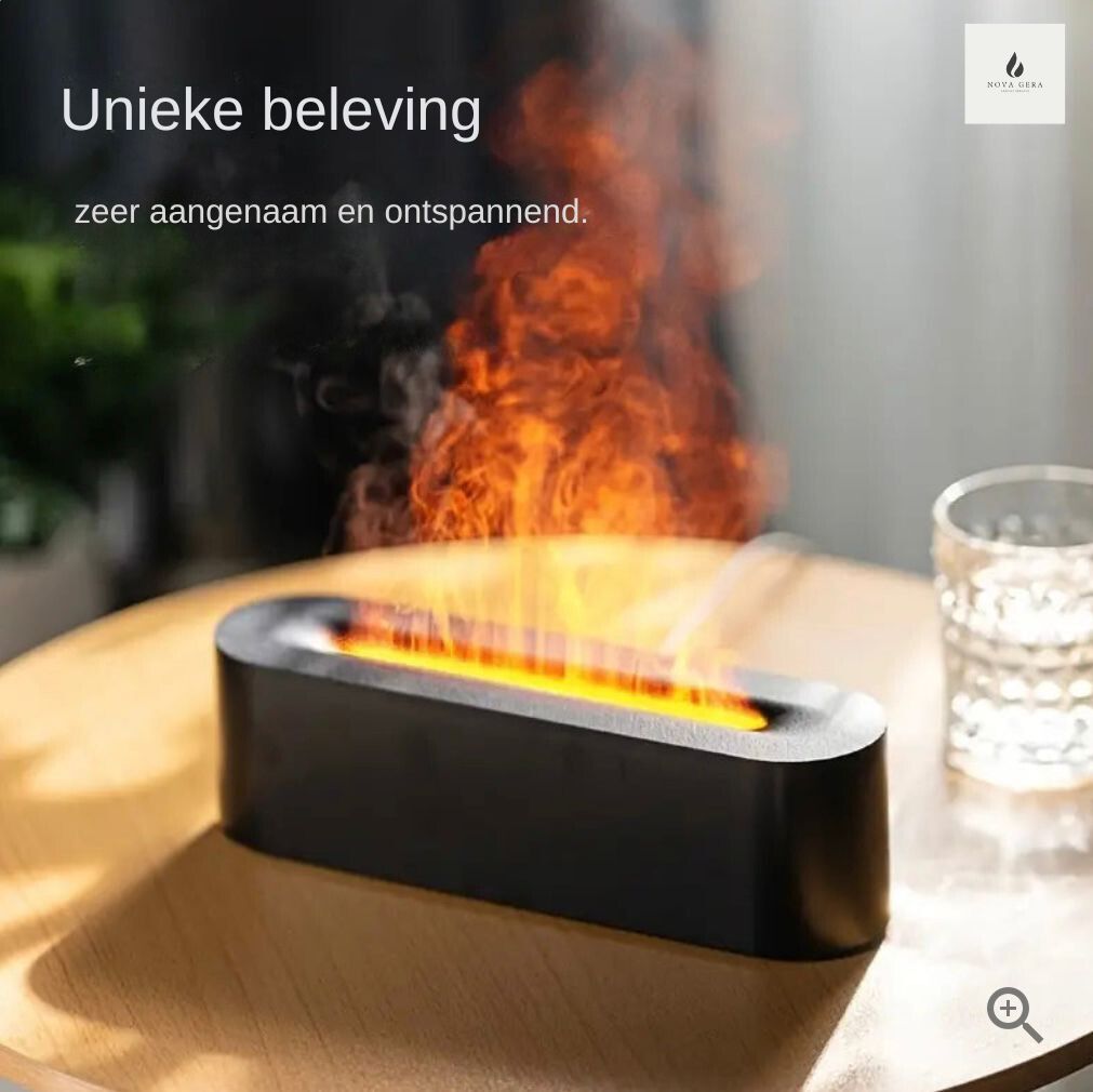 NG Flame Aroma Diffuser l Vuur Luchtbevochtiger & Aromatherapie