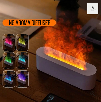 NG Flame Aroma Diffuser l Vuur Luchtbevochtiger & Aromatherapie