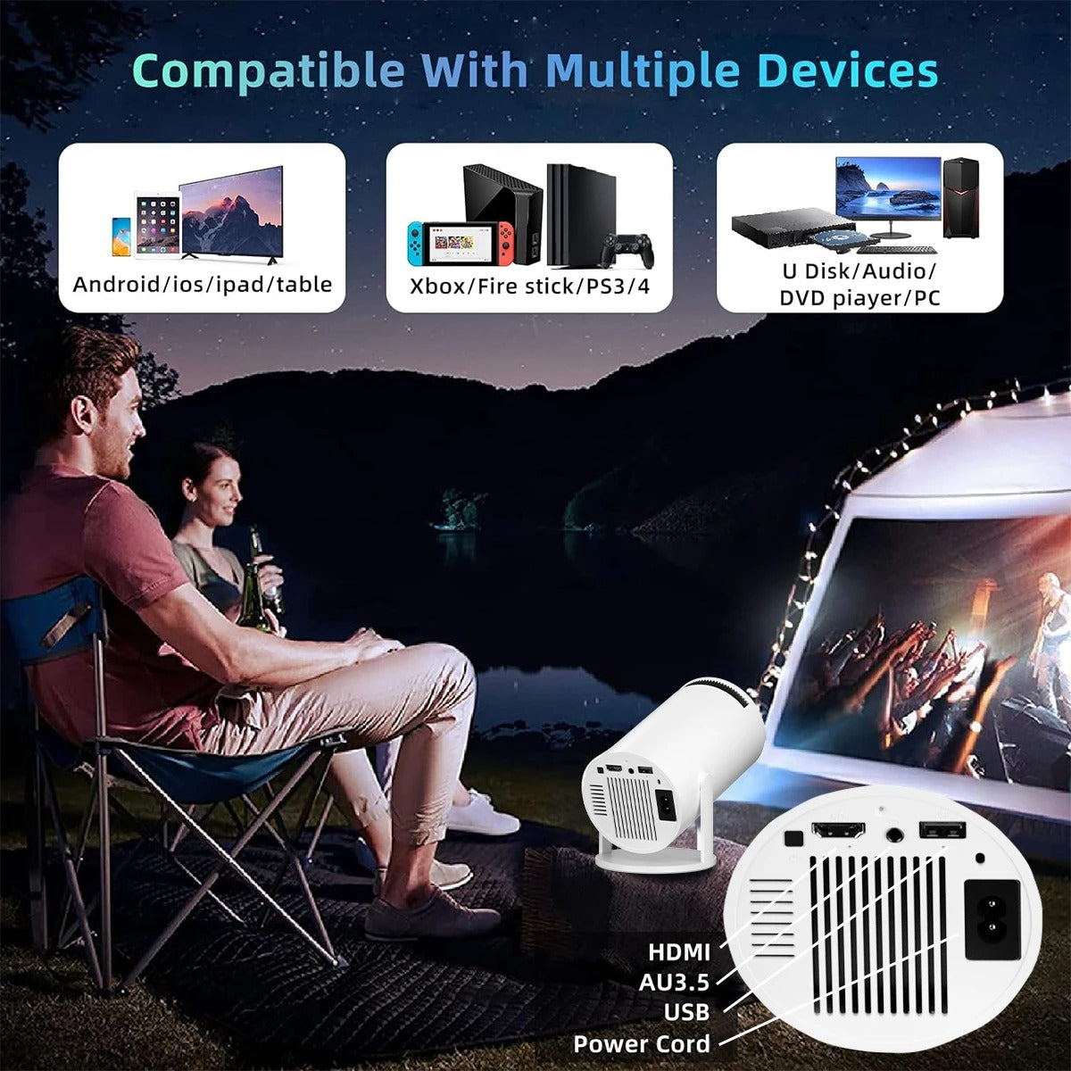 Mini Projector / Beamer / Smart Pro HY300